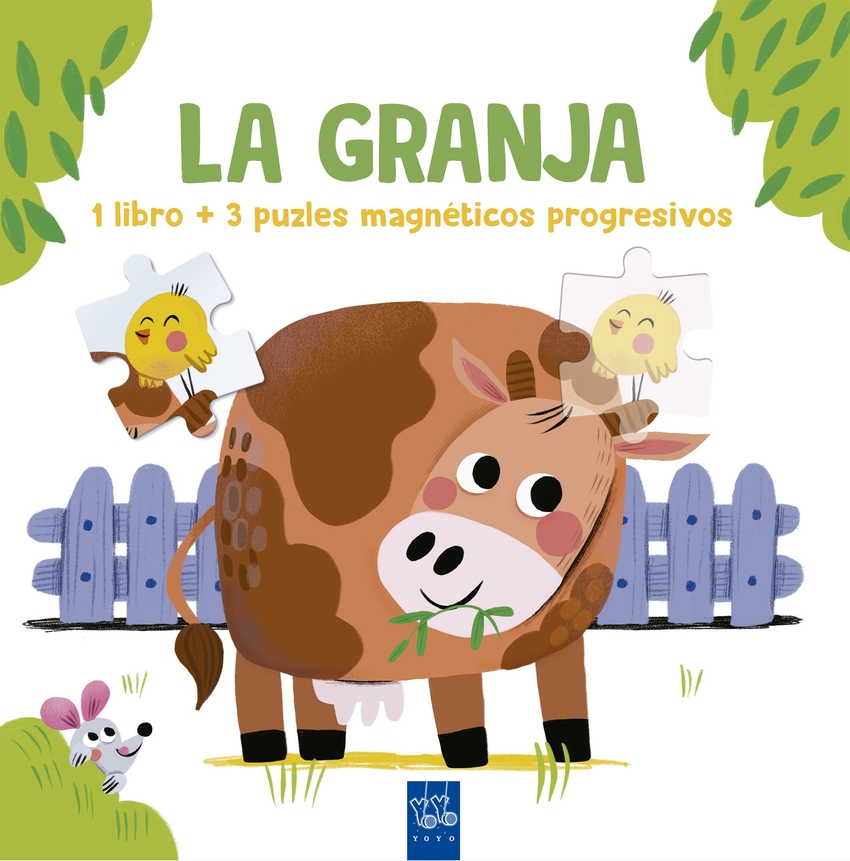 LA GRANJA - 1 libro + 3 puzles magnéticos progresivos