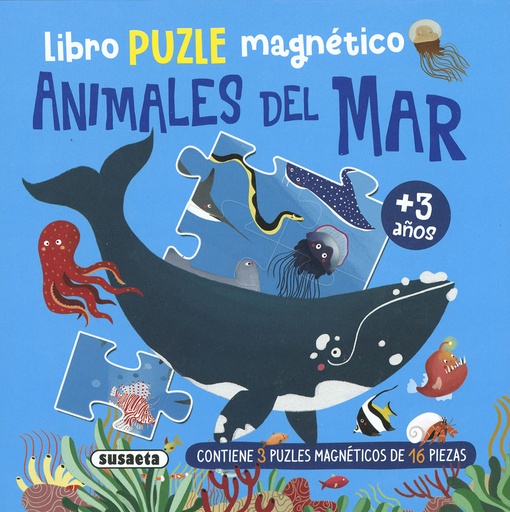 LIBRO PUZLE MAGNÉTICO - Animales del mar