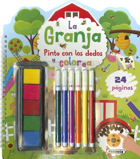 LA GRANJA - Pinta con los dedos y colorea