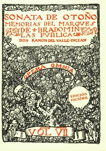 SONATA DE OTOÑO, MEMORIAS DEL MARQUES DE BRADOMIN - Ramon Del Valle-Inclan